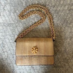 Gold Snakeskin Tory Burch Purse